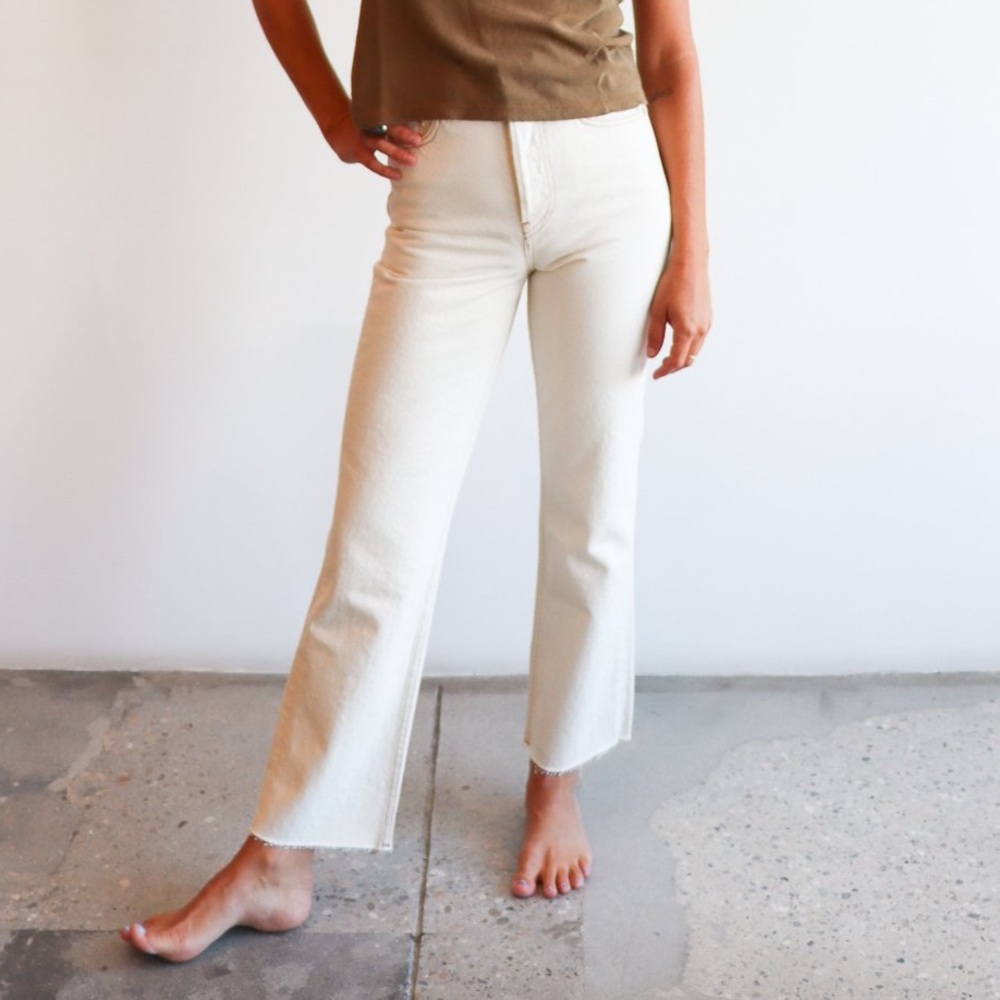 TRAVE Gia Crop Straight Jeans in Sugar Magnolia sz 27
